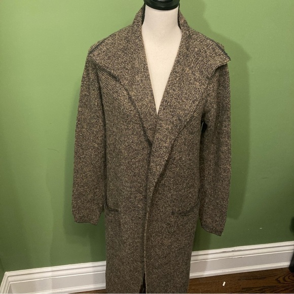 Suzy Shier Tan Sweater Duster Cardigan - Picture 2 of 10